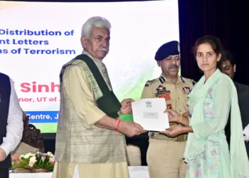 “Justice After Years of Suffering”: LG Manoj Sinha Hands Over 80 Appointment Letters to Kin of Terror Victims