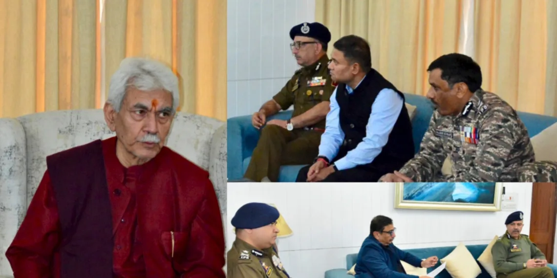 LG Manoj Sinha Orders Heightened Vigil, Coordination in Security Review Meet