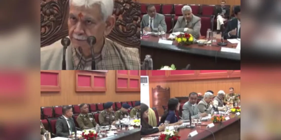 LG Manoj Sinha Chairs High-Level Security Meeting in Jammu