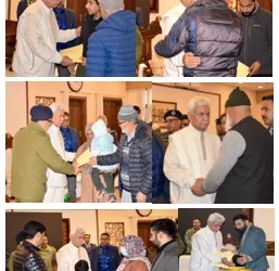 LG Sinha Hands Over Compassionate Appointments to Families of Nowgam Blast Martyrs