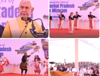 J&K Lok Bhavan celebrated Statehood Day of Arunachal Pradesh and Mizoram