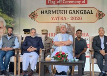 LG Sinha Flags Off Annual Harmukh-Gangbal Yatra From Naranag