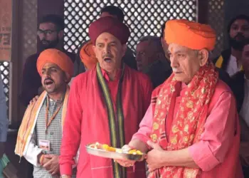 First Crowd of This Scale Since April 22, a Good Sign: LG Sinha at Kheer Bhawani Mela