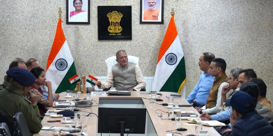 LG Kavinder Gupta chairs high-level review meeting on Law & Order in Ladakh