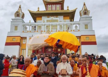 LG Manoj Sinha Departs from Russia with Lord Buddha’s Holy Relics