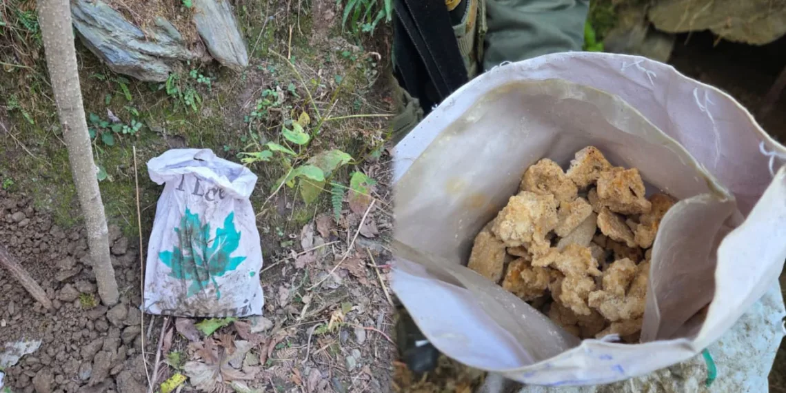 Operation Hajitra: Security Forces Thwart Narcotics Smuggling Attempt in Tangdhar; Suspected Contraband Recovered