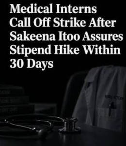 Medical Interns Call Off Strike After Sakeena Itoo Assures Stipend Hike Within 30 Days