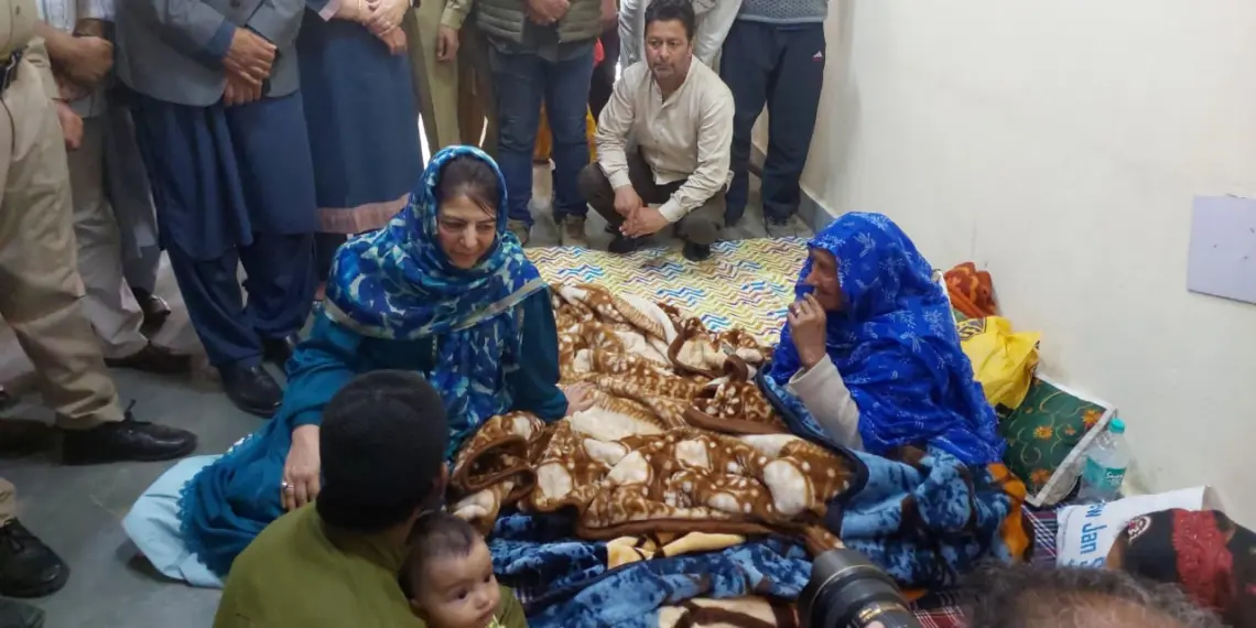 “Hope Ceasefire Holds, Govt Must Help Border Victims”: Mehbooba Mufti