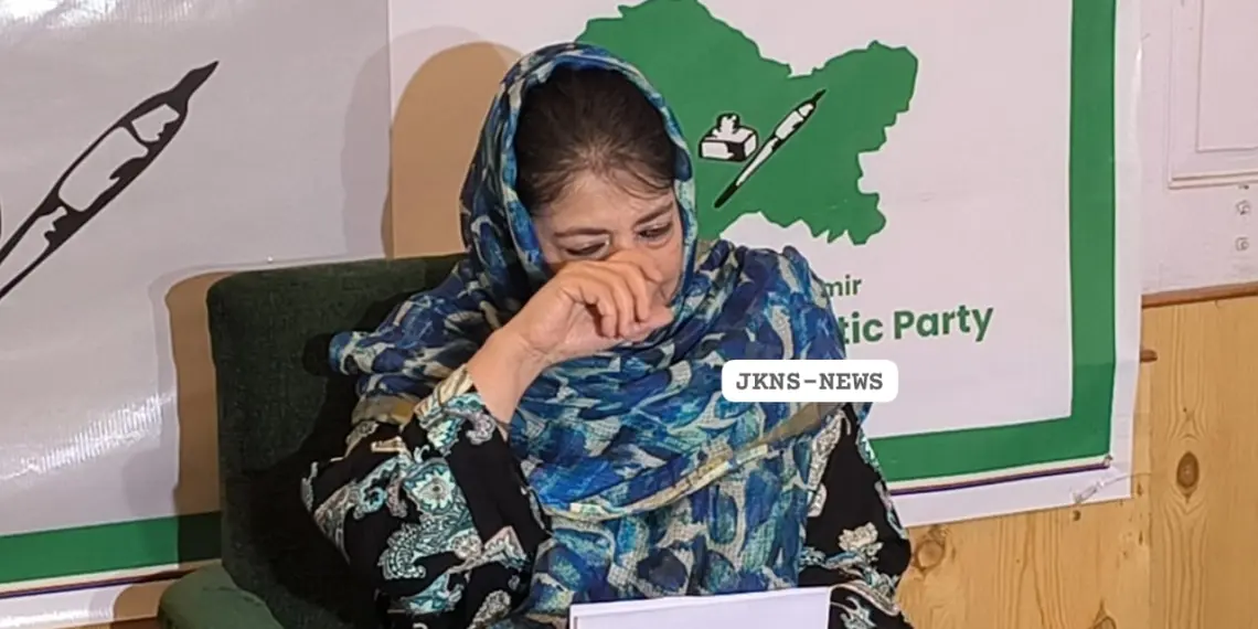 Mehbooba Mufti Breaks Down In Tears During Presser, Asks Why Are Minors Being Killed?