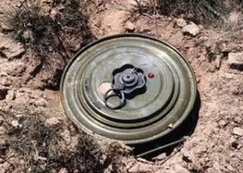 Old anti tank mine found, defused in Samba