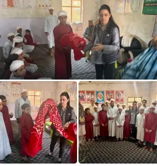 Rouble Nagi Art Foundation Organises 2nd Blanket Distribution Drive at Tanzeemul Madaris Anantnag, J&K , to Support Students’ Well-being