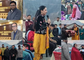 Rouble Nagi Visits LoC Village Amrohi in Tangdhar, Distributes Relief and Interacts with Students