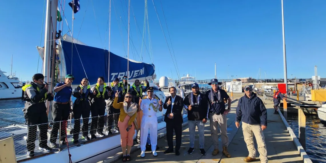 IASV TRIVENI DOCKS AT FREMANTLE — INDIA’S ALL-WOMEN TRI-SERVICE SAILING EXPEDITION REACHES AUSTRALIA