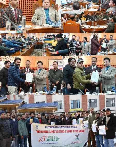 15th National Voters Day celebrated at Shopian