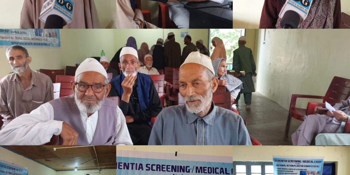 One-Day Dementia Screening-cum-Medical Camp Held for Senior Citizens in Rafiabad