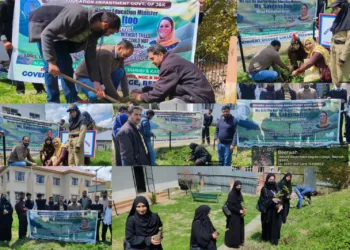 Plantation Drive Organized at Government Degree College Beerwah, Promoting Eco-Friendly Message