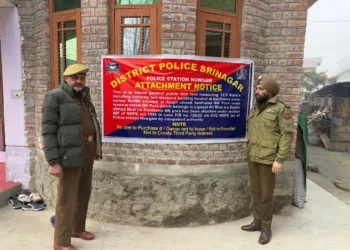 ₹1.6 Cr Asset Seized in Major Blow to Drug Network in Srinagar