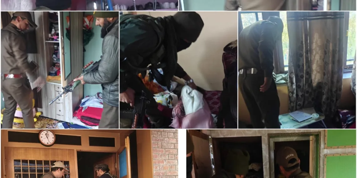 Bandipora Police Conducts Major Crackdown on Banned Jamaat-e-Islami; Raids Multiple Locations Across District