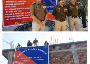 Poonch Police Seizes Assets of Notorious Drug Trafficker Worth ₹1.11 Crore