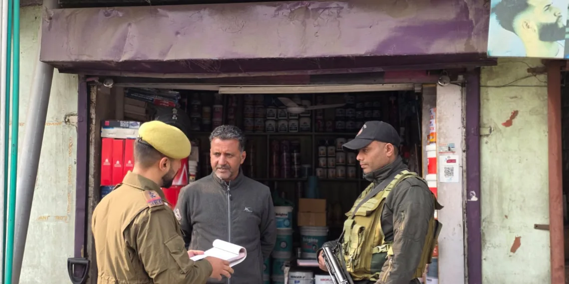 Srinagar Police Launches Inspection Drive of Hardware Shops To Prevent Misuse of Materials