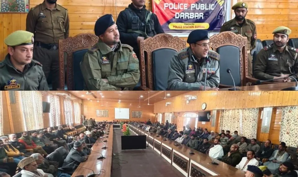 Bandipora Police Holds Public Darbar at Sumbal, Chaired by SSP Bandipora