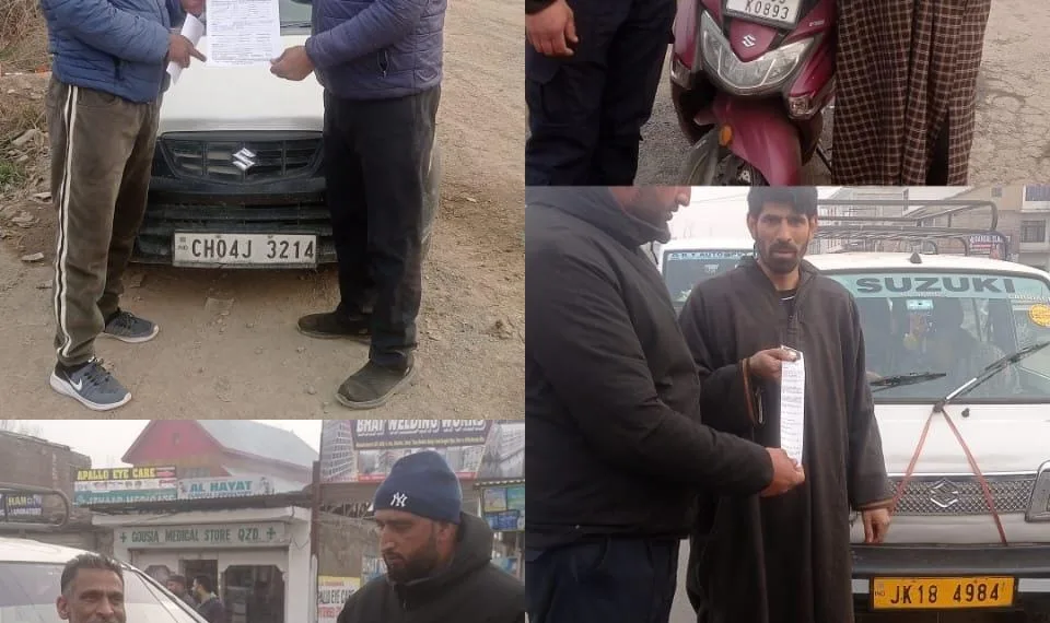Special Traffic Drive Intensified in Qazigund-Kulgam Sector