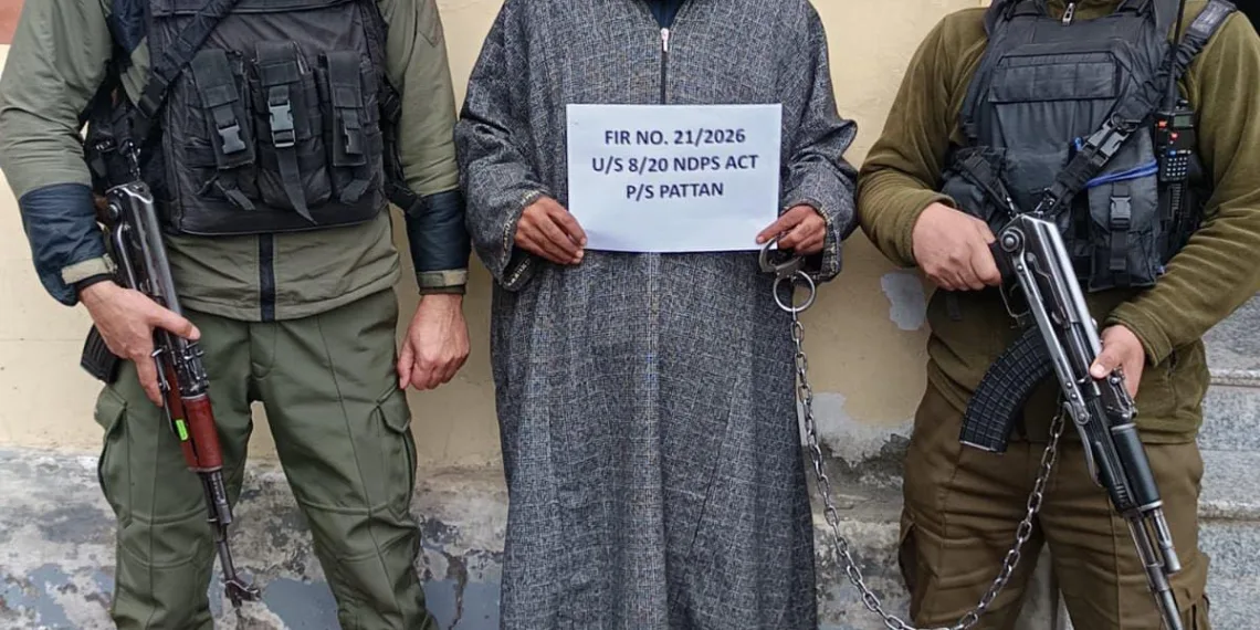 Baramulla Police Apprehends Person with Charas-like Substance