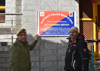 BandiporaPolice Attaches Property of Drug Peddler in Bandipora