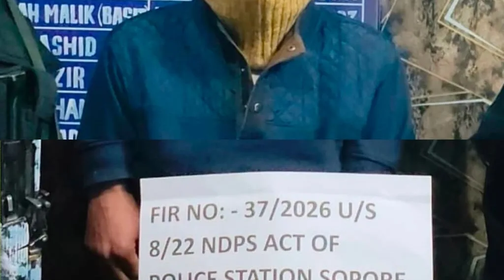 Sopore Police Apprehend Drug Peddler; Psychotropic Substance Recovered