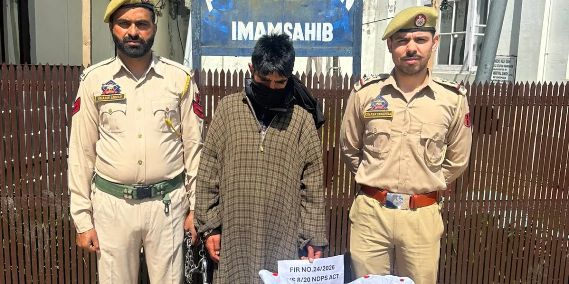 Drug Bust in Shopian: Police Seize 4.34 Kg Charas, Peddler Held Under Nasha Mukt J&K Abhiyan