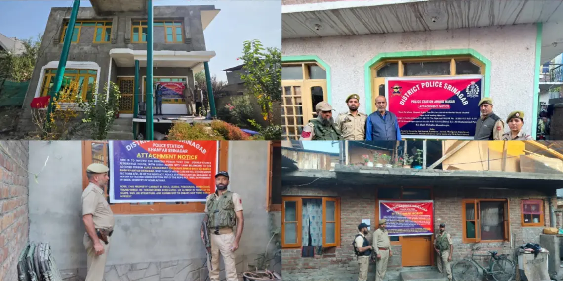 Srinagar Police Attaches Assets Worth ₹13.43 Crore in Major Crackdown on Drug Trafficking