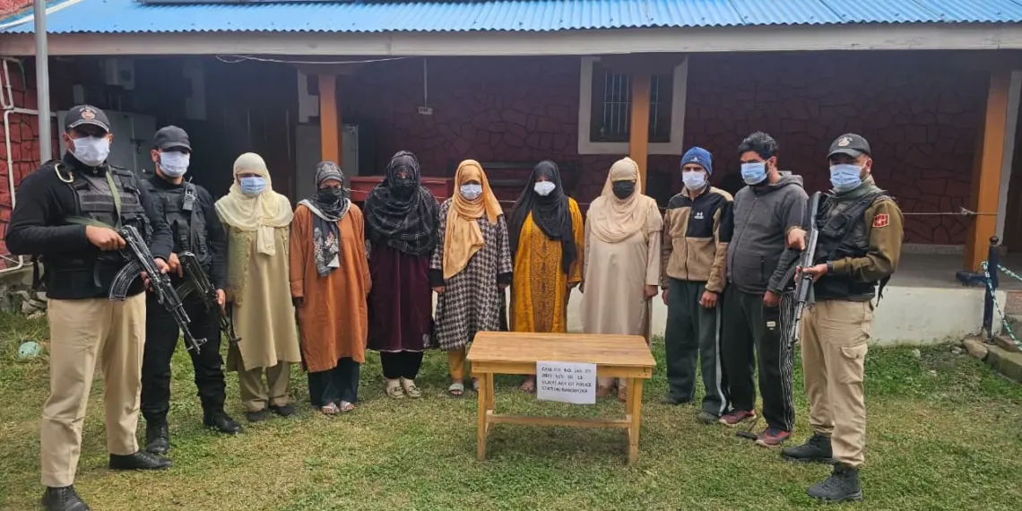 Bandipora Police Bust Alleged Banned Outfit Module, Six Arrested in Separatist Propaganda Probe