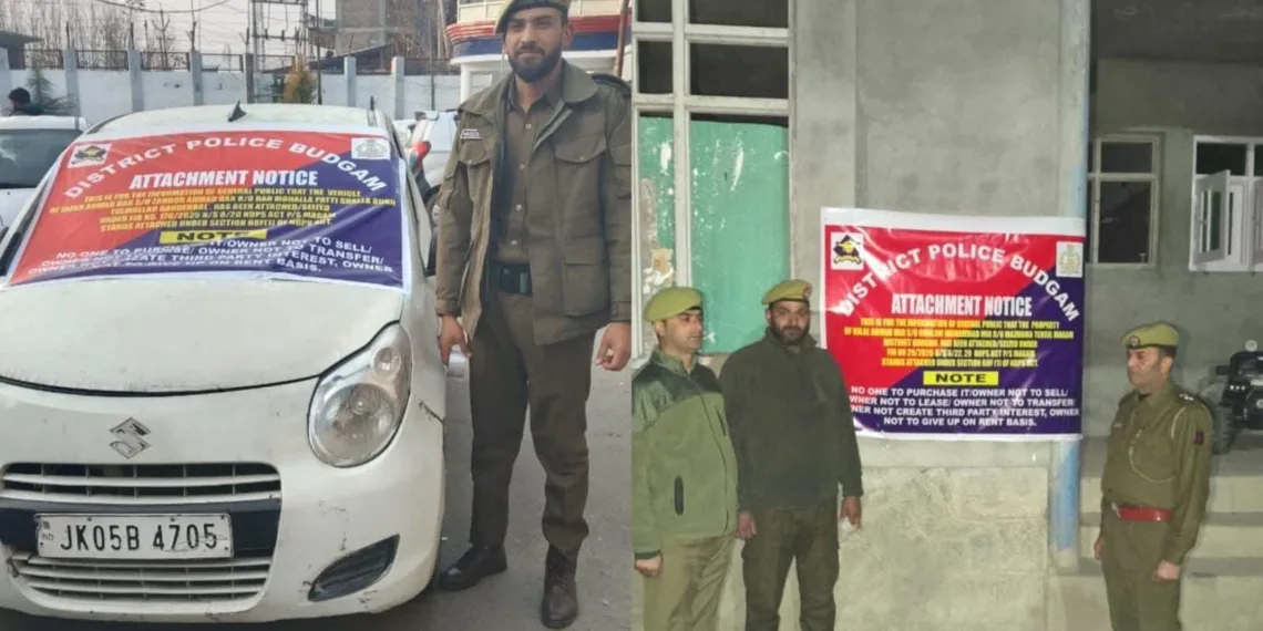Budgam Police Attach Property Worth ₹35 Lakhs of Notorious Drug Peddler in Magam