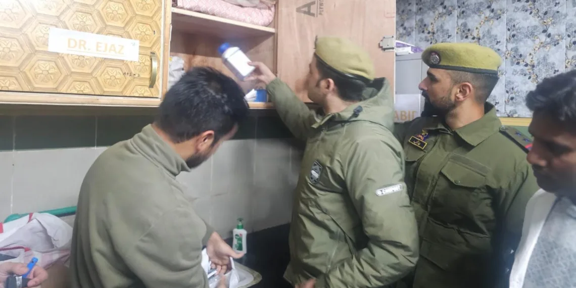 Srinagar Police Intensifies Inspection Drive of Doctors’ Lockers in Medical Institutions