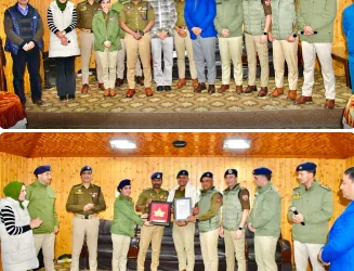 Srinagar Police Hosts Farewell for Outgoing Officers