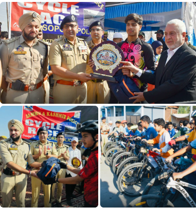 Sopore Police Continues Sporting Events Under CAP 2026-27; Cycle Race Organised at Sopore