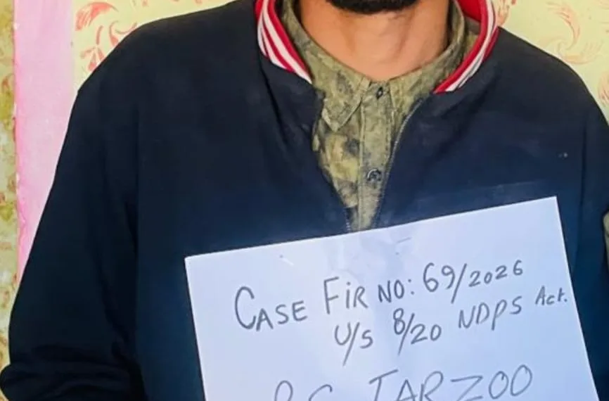 Drug Peddler Nabbed in Sopore as Anti-Narcotics Crackdown Intensifies