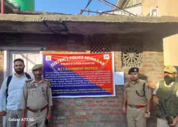 Terror Funding Crackdown: Srinagar Police Attaches Property Worth ₹1.5 Crore in Khanyar