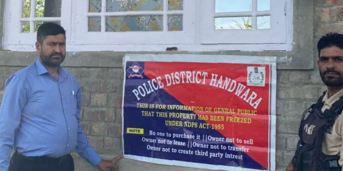 Police Attach Residential House of Drug Peddler in Handwara