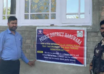 Police Attach Residential House of Drug Peddler in Handwara