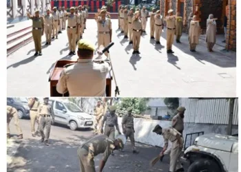 Srinagar Police Holds Swachhta Pledge, Launches Cleanliness Drive Under Seva Parv