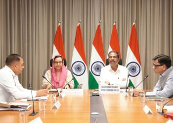 Dharmendra Pradhan Reviews Education Sector in J&K With Minister Sakina Itoo