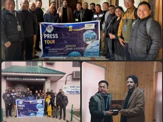 Media Delegation from Mizoram arrives in Srinagar on Five-Day Press Tour