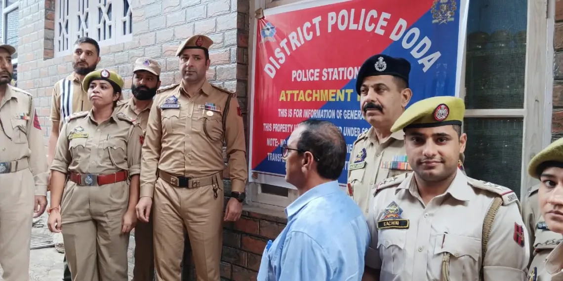 Doda Police Attach Property Worth ₹45.32 Lakh of Notorious Drug Peddler