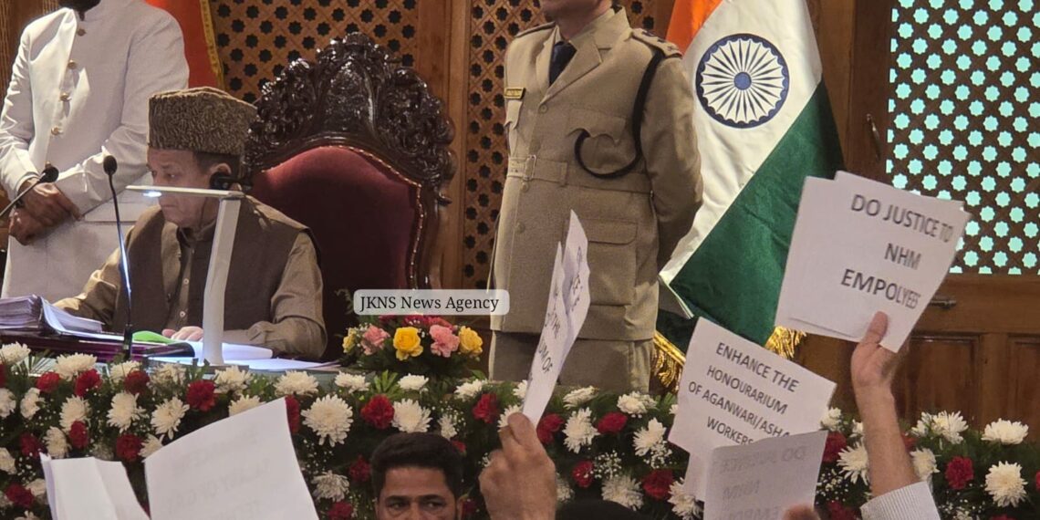 J&K Assembly Day 1 Proceedings End Amid BJP Protests