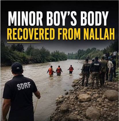 Body of 12-year-old Boy Retrieved from Nallah Sindhin Ganderbal