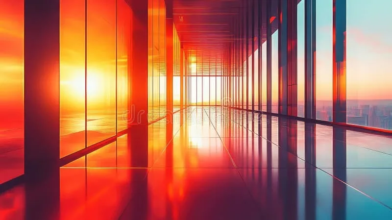 Sunset over the Red Corridor