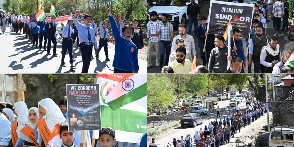 Tangdhar Rises in Unity Against Terror, Massive Rally Condemns Pahalgam Attack
