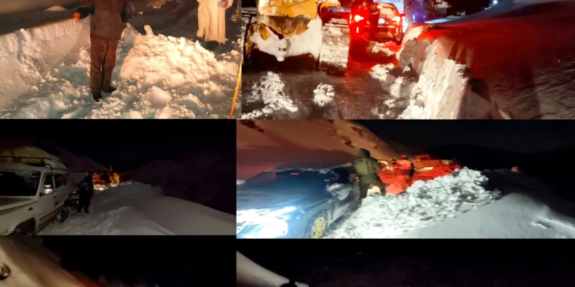 Joint Efforts Led Overnight Rescue at Sadna Top; 35 Vehicles Safely Evacuated