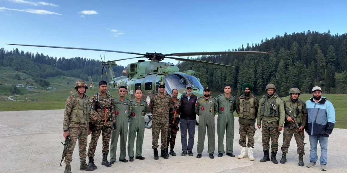 Indian Army Executes High-Altitude Rescue Operation; 24 Tourists Safely Evacuated from Sunshine Peak, Gulmarg